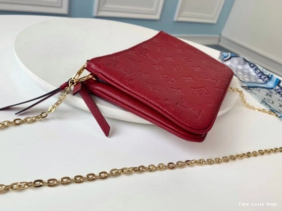Rep ladies POCHETTE DOUBLE VUITTON ZIP LOUIS 0822